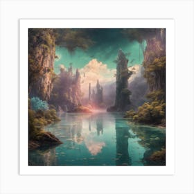 Fantasy Landscape Painting Art Print