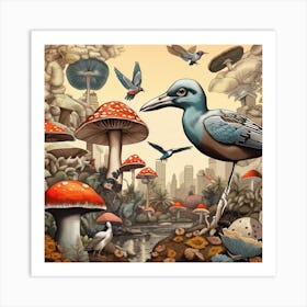 Bird In The Forest Art Print