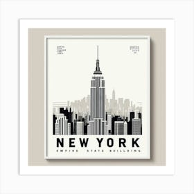 New York Skyline Art Print