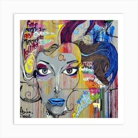 Face Of A Woman Art Print