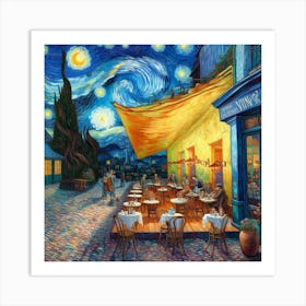 Van Gogh Painted A Cafe Terrace At The Edge Of The Universe (1) Art Print