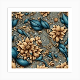 Floral Pattern 2 Art Print