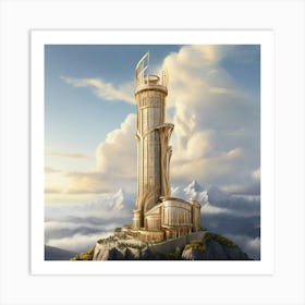 Tower Of The Lord Of The Rings Art Print