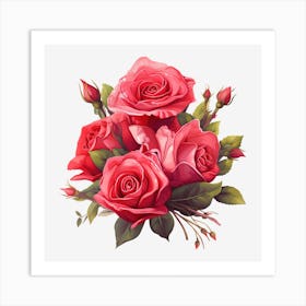 Bouquet Of Roses 19 Art Print