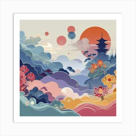 Asian Landscape 24 Art Print