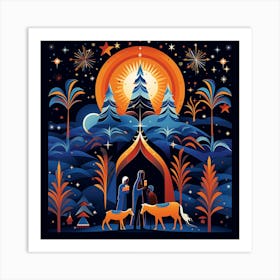 Nativity Scene 15 Art Print