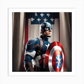 Captain America 1 Art Print