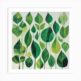 Green Leaves 2 Art Print