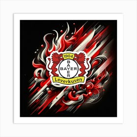 Bayer 04 Leverkusen Logo Wall Art 8 Art Print