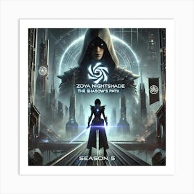 A Dramatic And Futuristic Sci Fi Title Screen Season 5 Art Print