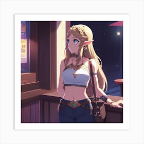 Zelda date night Art Print