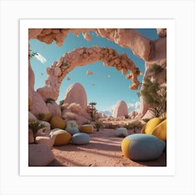 Desert Landscape 4 Art Print