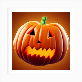 Halloween Pumpkin Art Print