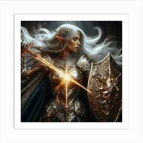 Elf Warrior 17 Art Print