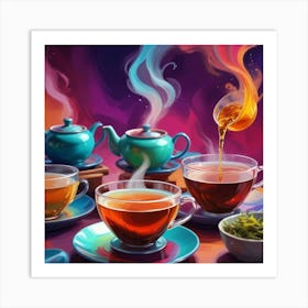 Tea Art 375 Art Print