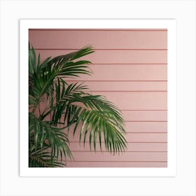 Default Summer Palm Leaves In Pink Wall Art 0 Art Print