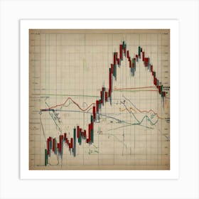 Stock Chart - Stock Videos & Royalty-Free Footage Art Print