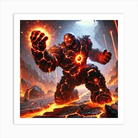 Volcano Berserker 2 Converted Art Print