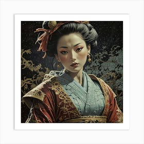 Creative Geisha Artwork 14 Art Print