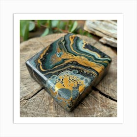 Agate Block Art Print