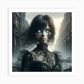 Robot Girl 14 Art Print