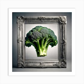 Framed Broccoli Art Print