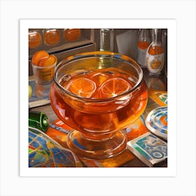 Orange Julep perol Art Print