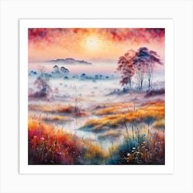 Misty Morning Art Print