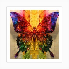 Rainbow Butterflies Art Print