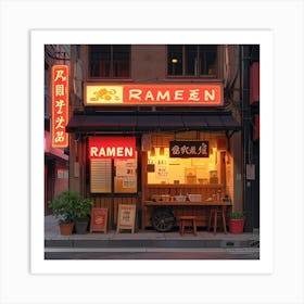 Ramen Shop Art Print 1 Art Print