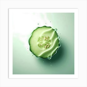 Cucumber Slice - Cucumber Stock Videos & Royalty-Free Footage Art Print