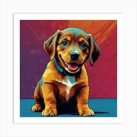 Dachshund Puppy Art Print