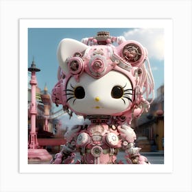 Hello Kitty Steampunk 9 Art Print