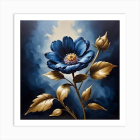 Blue Flower Art Print