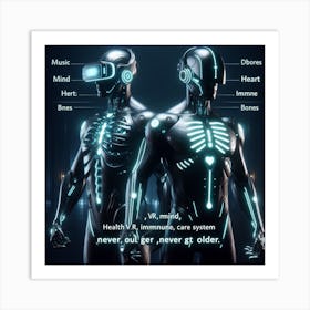 Two Robots 4 Art Print