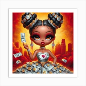 Kansas City Chiefs 14 Art Print