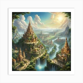 Fantasy City 18 Art Print