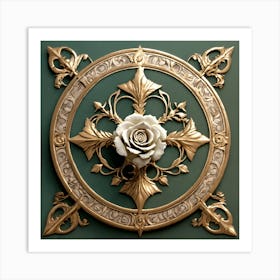 Roses On A Wall Art Print