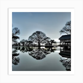 Reflections In The Water Art Print