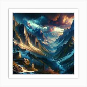 Mountain Landscape 2 Art Print