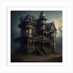 Haunted House 1 Art Print