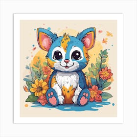 Cute Kitten Art Print