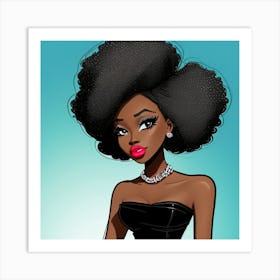 Afro Girl 9 Art Print