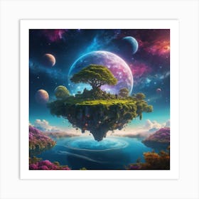 Tree In The Sky Art Print