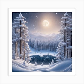 Winter Landscape 24 Art Print