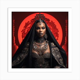 Queen Of Darkness Art Print