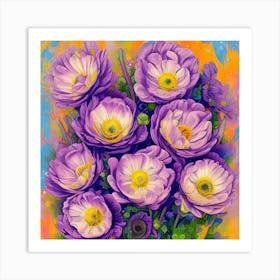 Anemone Flowers 18 Art Print