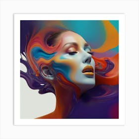 Abstract Of A Woman 1 Art Print