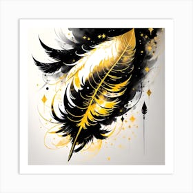 Feather Feather Feather 9 Art Print
