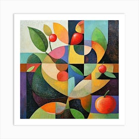 Abstract Fruit Painting Art Print